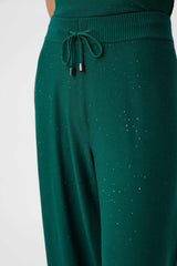 Joseph Ribkoff Sequin Knit Drawstring Culottes