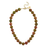 Susan Shaw Palmera Beaded Necklace | Garden Jasper