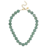 Susan Shaw Palmera Beaded Necklace | Green Jade