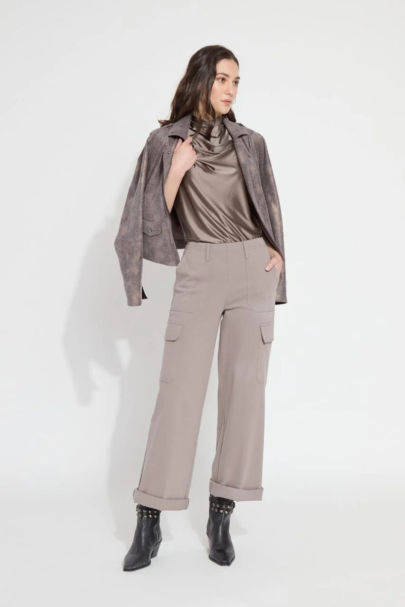 Lyssé Scout Cuffed Cargo-Ash