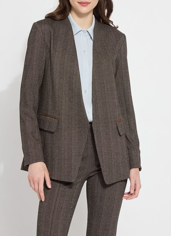 Lyssé Robin Ponte Blazer-Cambridge Chevron