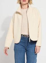 Lysse Sol Quilted Cable Jacket-Panna Cotta