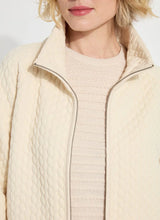 Lysse Sol Quilted Cable Jacket-Panna Cotta