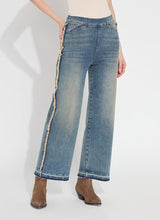 Lyssé 'Holding Power' Era Wide Leg Premium Denim-Nutshell Dye Midwash