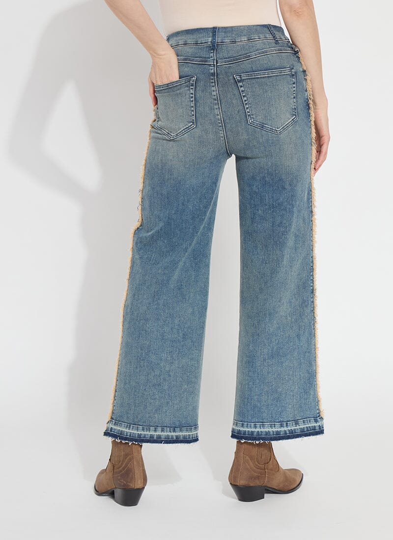 Lyssé 'Holding Power' Era Wide Leg Premium Denim-Nutshell Dye Midwash