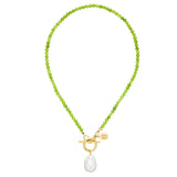 Susan Shaw Katie Necklace | Light Green