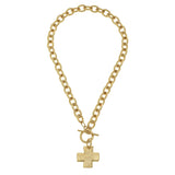 Susan Shaw Cross Toggle Necklace