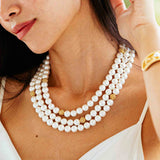 Capucine De Wulf Berry & Bead Triple Strand Necklace, 18+2'' - Pearl