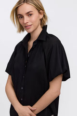 Foxcroft Paula Solid Puff Sleeve Shirt