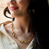 Capucine De Wulf Equestrian Snaffle Bit 20"  Chain Necklace - Gold