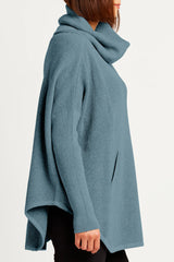 PLANET Pima Cotton Waffle Cowl Sweater | Vapor