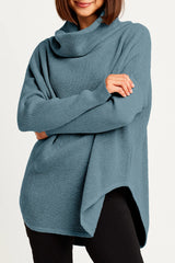 PLANET Pima Cotton Waffle Cowl Sweater | Vapor