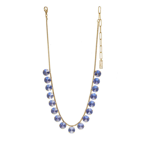 TOVA Alora Necklace in Sapphire Champagne