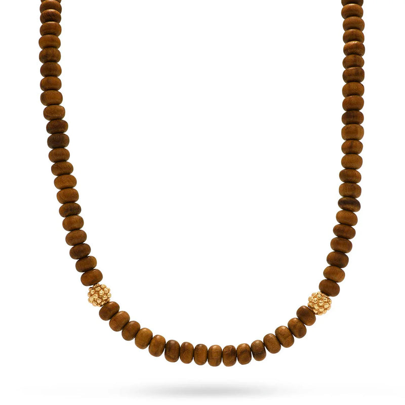 Capucine De Wulf Earth Goddess Single Strand Necklace, 16+2'' - Teak