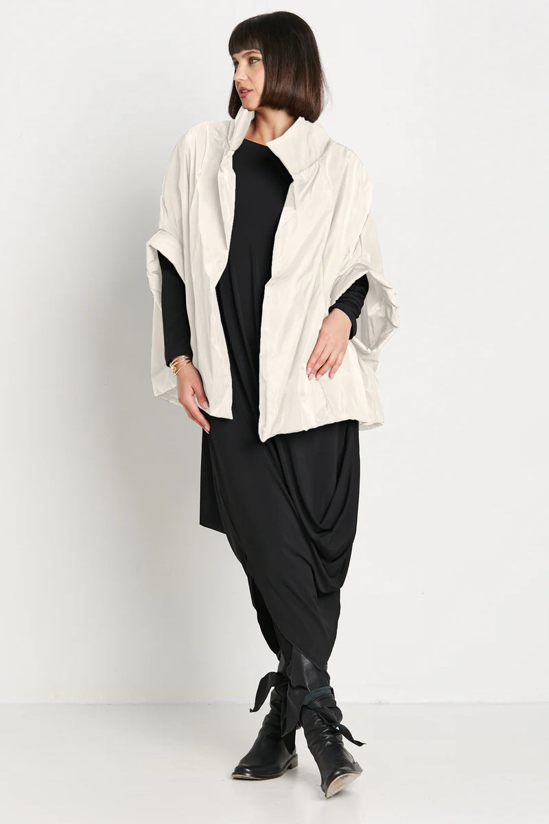 PLANET Nylon Chic Cape | Stone