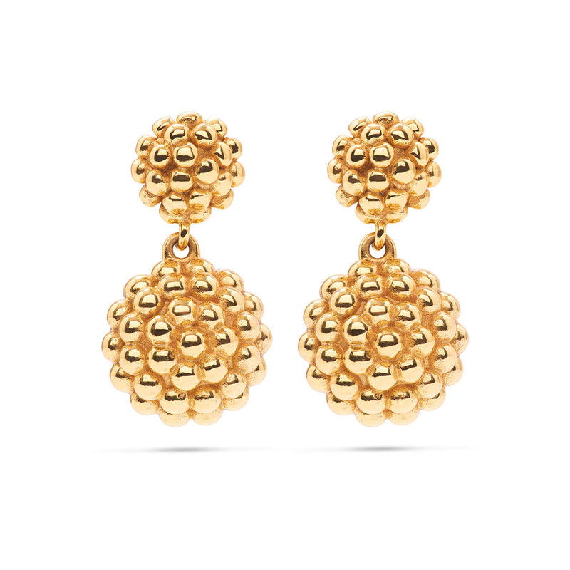 Capucine De Wulf Berry Double Drop Earrings - Gold