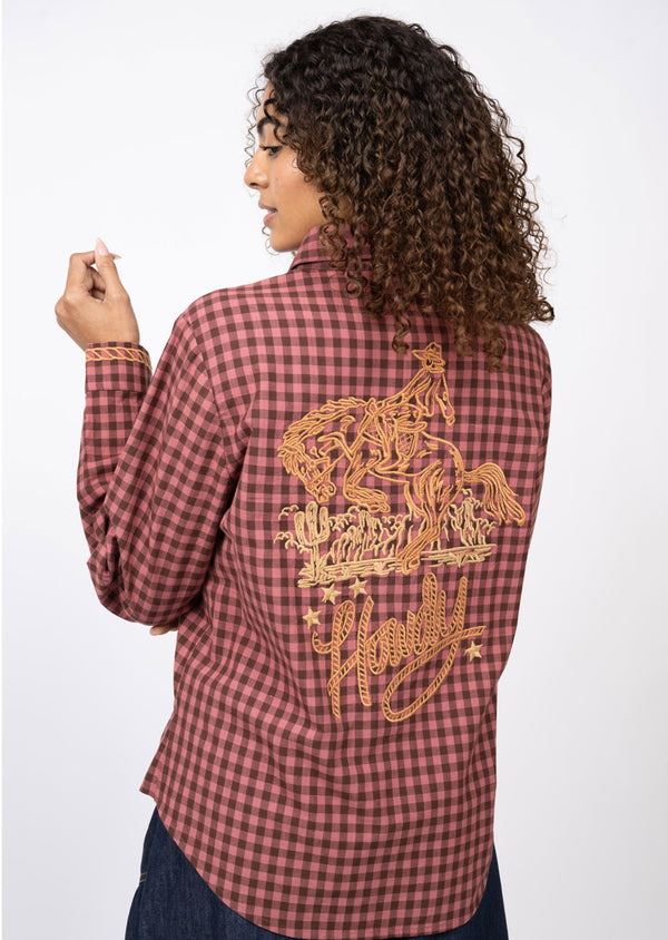 Ivy Jane Howdy Cowboy Shirt | Pink