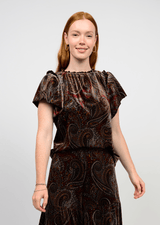 Ivy Jane Paisley Flounce Top