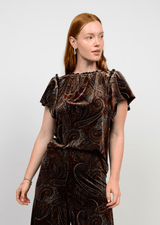 Ivy Jane Paisley Flounce Top