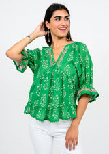 Ivy Jane Flouncy Top | Green