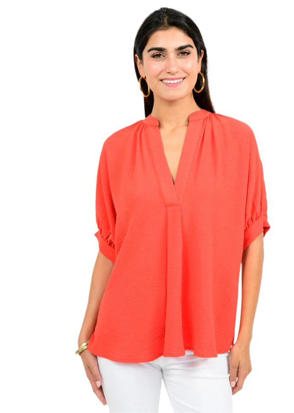 Ivy Jane Popover Dolman Top | Tomato