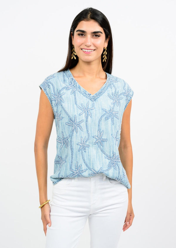 Ivy Jane Denim Palm Tee