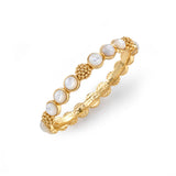 Capucine De Wulf Berry Gem Hinged Bangle - MOP