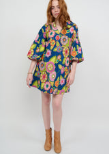 Ivy Jane/Uncle Frank Kaleidoscope Swing Dress-Navy