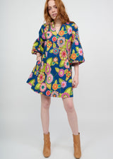 Ivy Jane/Uncle Frank Kaleidoscope Swing Dress-Navy