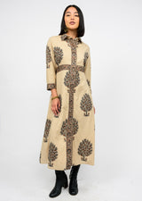 Ivy Jane Tree of Life Dress | Khaki