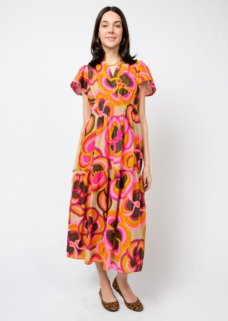 Ivy Jane Fun Print Dress | Khaki