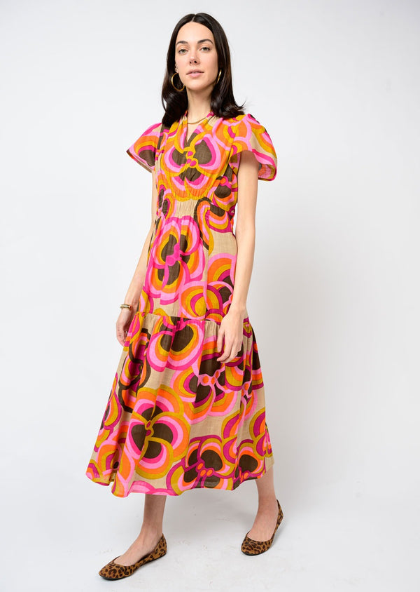 Ivy Jane Fun Print Dress | Khaki