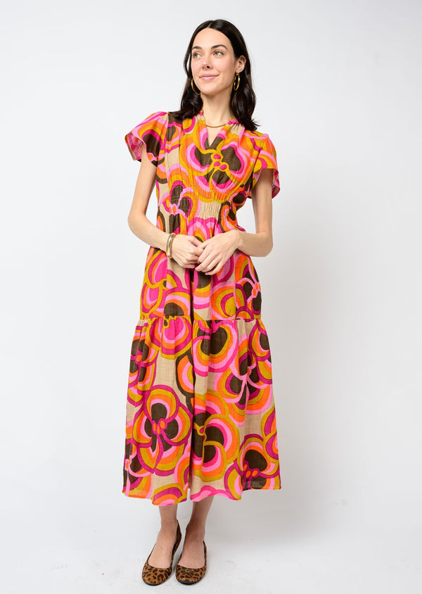 Ivy Jane Fun Print Dress | Khaki