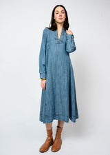 Ivy Jane Uncle Frank Denim Midi Caftan |  Indigo