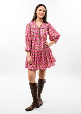 Ivy Jane Uncle Frank Ruffle Collar Dress with Blanket Stitch | Rose