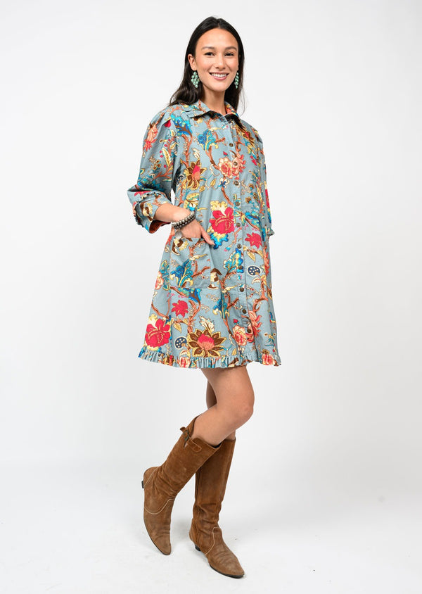 Ivy Jane Ruffled Edges Dress | Slate