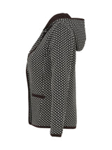 Dolcezza Knit Blazer-Black/White