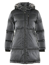 Dolcezza Solid Puffer Coat-Steel