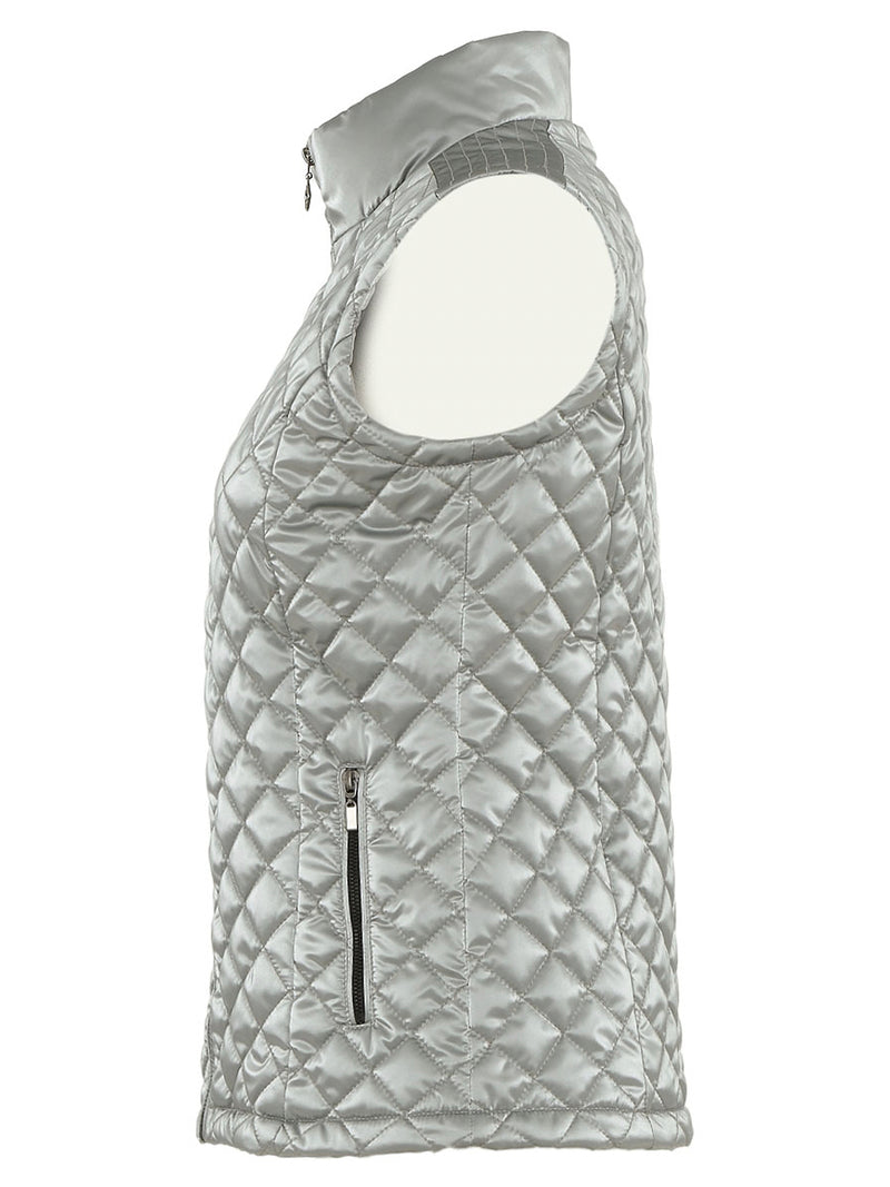 Dolcezza Woven Vest-Silver