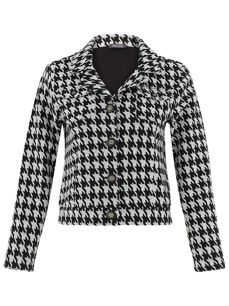 Dolcezza Knit Jacket | Black/White