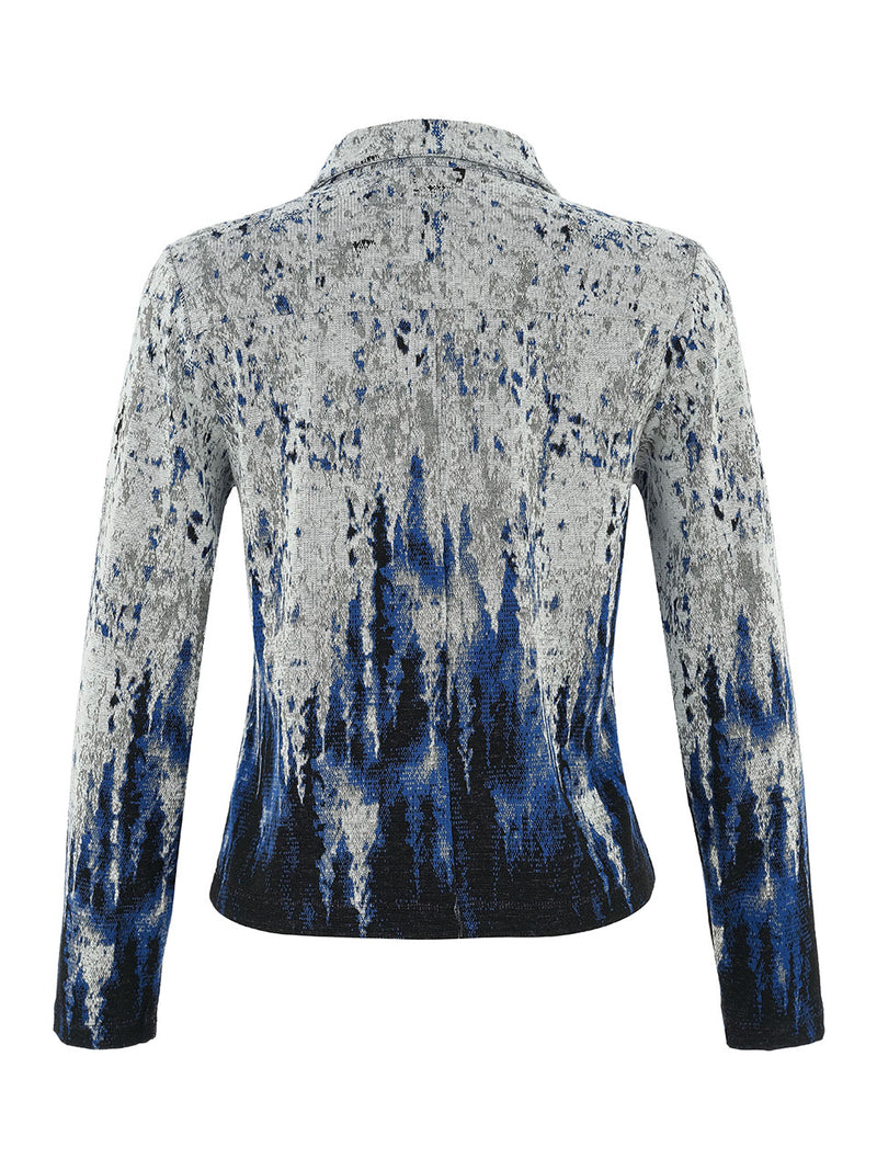 Dolcezza Knit Jacket | Grey/Blue