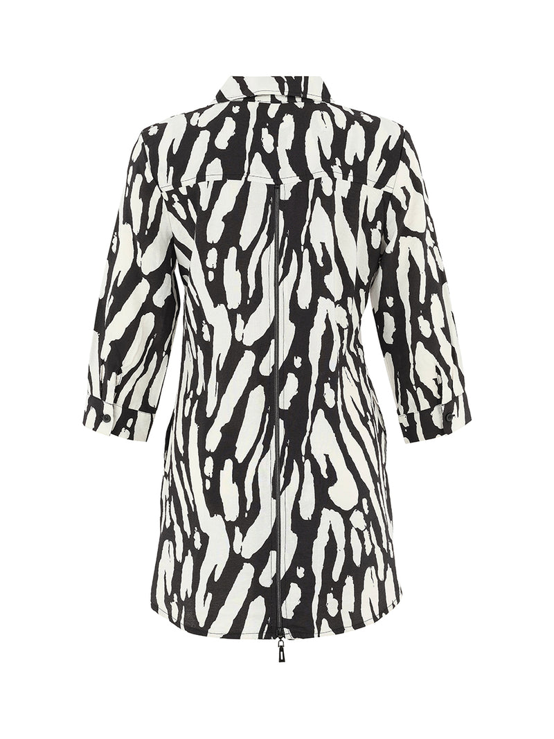 Dolcezza Woven Blouse | Black/White