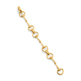 Capucine De Wulf Equestrian Snaffle Bit Bracelet - Gold