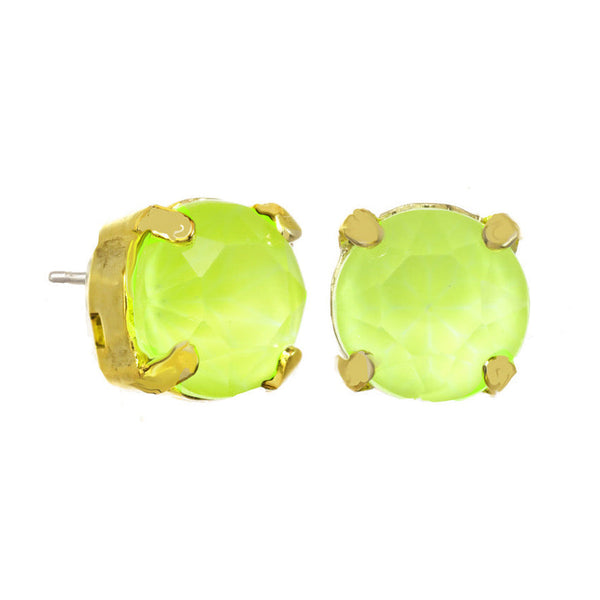 TOVA Oakland Studs in Electric Yellow