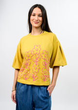 Ivy Jane French Terry Crewneck w/ Floral Embroidery
