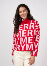 Ivy Jane Comfort and Joy Merriest Joy Sweater | Red