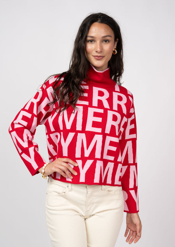 Ivy Jane Comfort and Joy Merriest Joy Sweater | Red