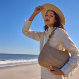 HOBO Madison Shoulder Bag | Meadow Woven Straw