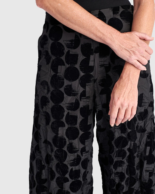 Alembika Flocked Lantern Pant | Crescent