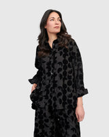 Alembika Flocked Oversized Shirt | Crescent